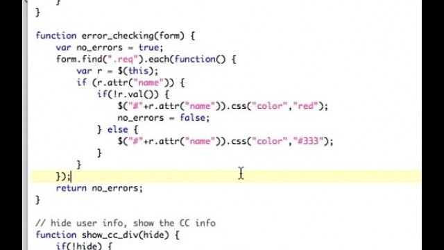 jQuery form validation - super easy