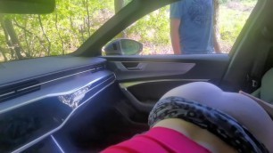 Blowjob in Car - Stranger Voyeur Caught and Watched us