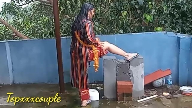 Painful Fuck after "RAIN BATH" ।। बारिश में देसी भाभी की मस्ती।