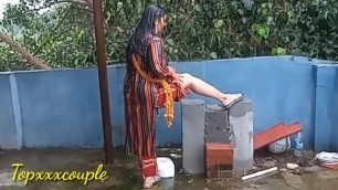 Painful Fuck after "RAIN BATH" ।। बारिश में देसी भाभी की मस्ती।