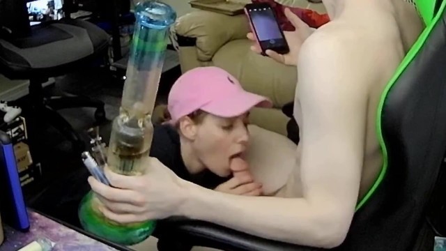 Heather Kane Demands Cum and Milks him Faster than he can Smoke a Bowl